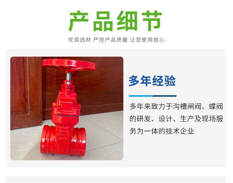 沟槽闸阀